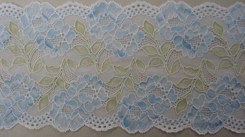 Knitted lace light blue