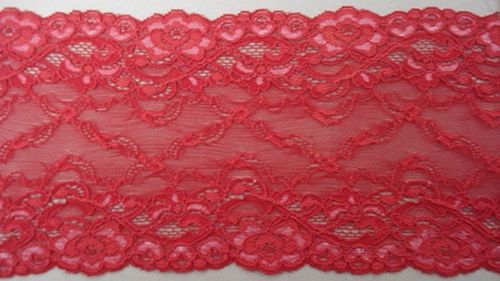 Knitted lace red