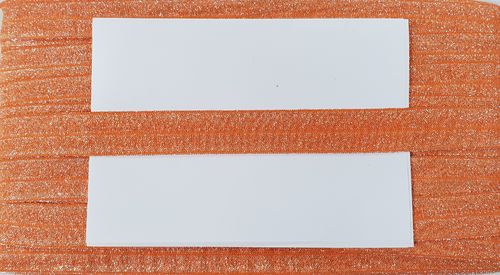 elastic fold lurex wide 9 Orange