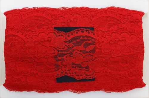 Elastic lace small 203 Red