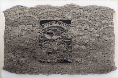 Elastic lace small 215 Taupe