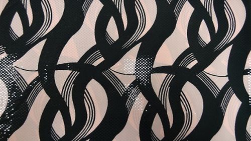 Roze met zwart en met glitters