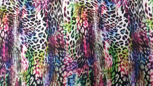 Slangen print multi colors paars met blauw