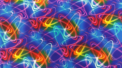 koning blauw met black light