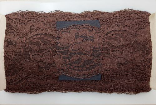 Elastic lace small 201 Brown