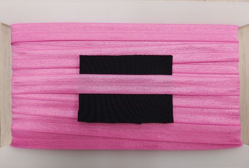 elastic fold shiny wide 25 Dark pink
