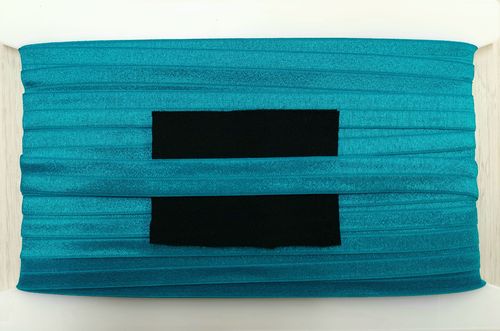 elastic fold shiny wide 31 Turquoise