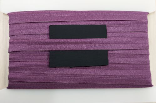 elastic fold shiny wide 41 Purple