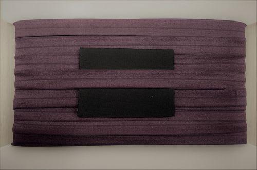 elastic fold shiny wide 42 Dark Purple