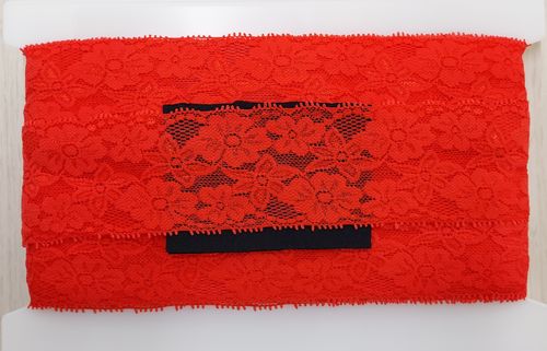 Elastic lace 196 Red