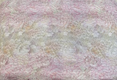 New Stretch lace 241 Baby pink/Ecru