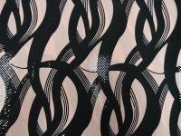 badpakken-lycra-roze-met-zwart-en-glitter